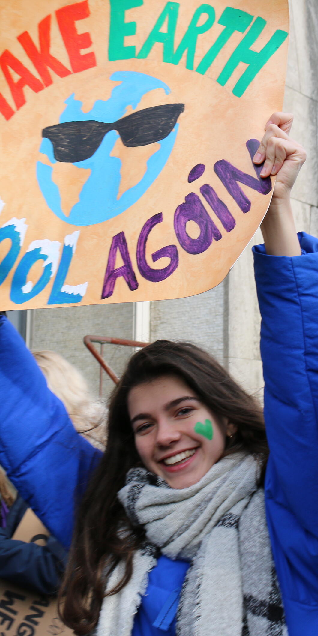 Klimaatborden demonstratie