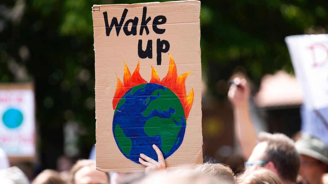 Klimaatstaking: "Wake up"
