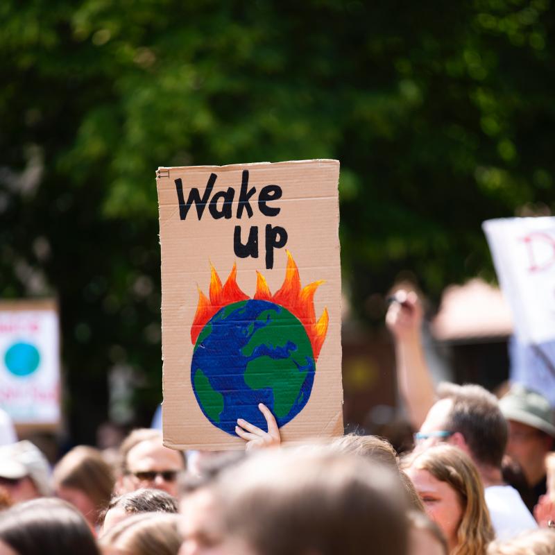 Afbeelding van een klimaatdemonstratie